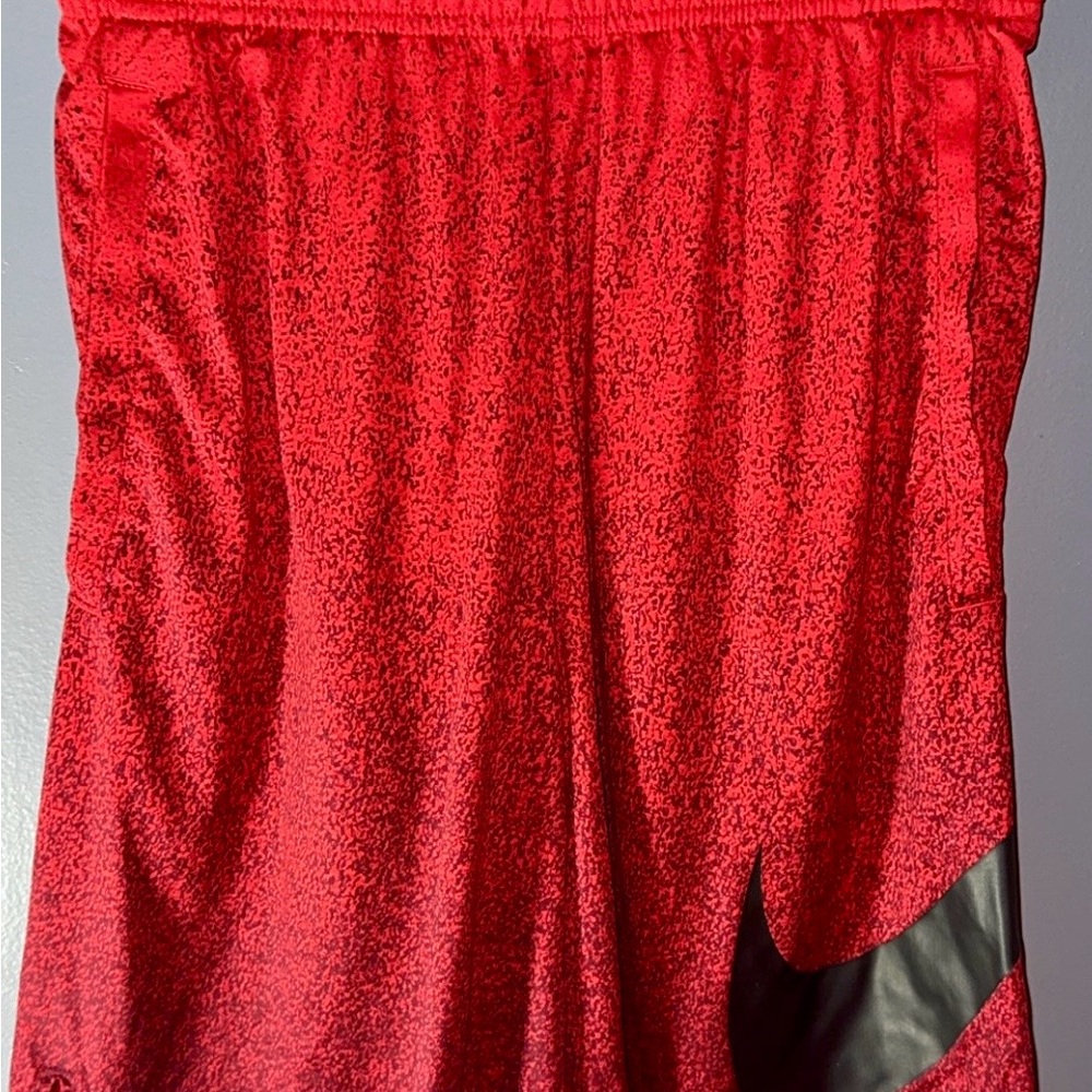 Nike Red and Black Dri-FIT Shorts